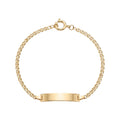 Pulseira C/Chapa Criança Ouro