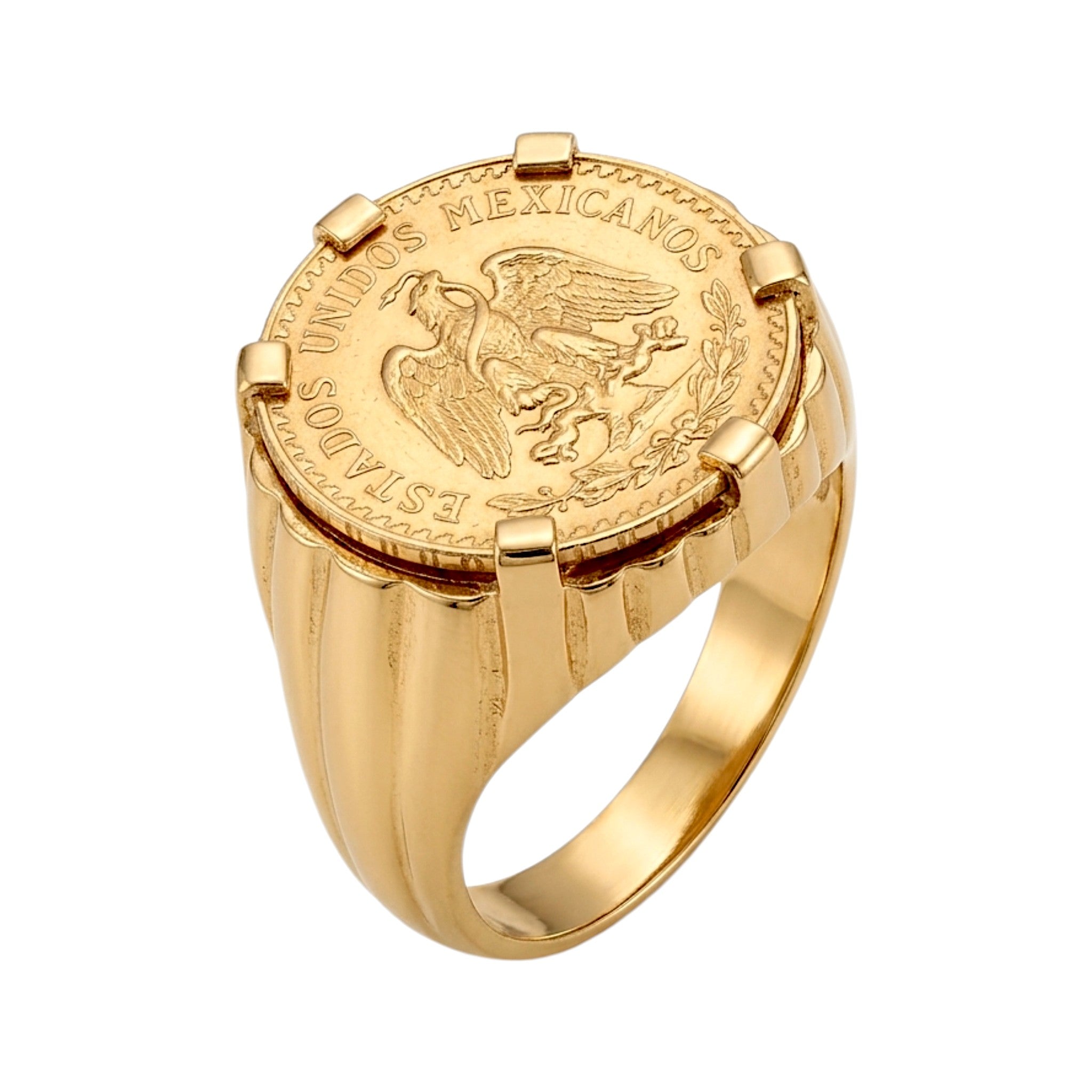 Anel Dois Pesos e Meio Ouro