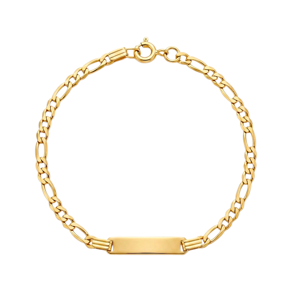 Gold Bracelet with Child's Nameplate