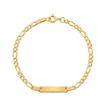Gold Bracelet with Child's Nameplate