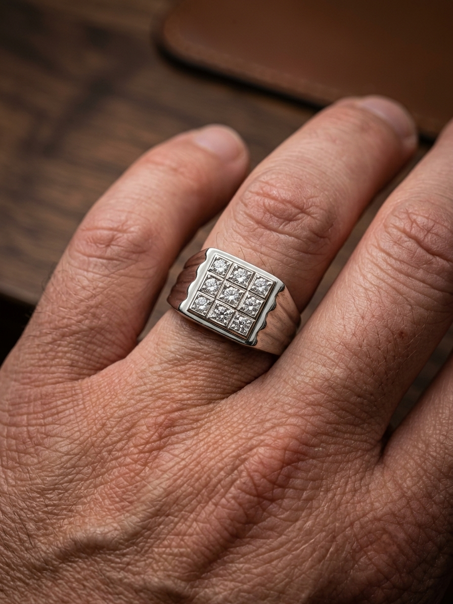 Bague en argent plaqué or