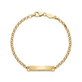 Pulseira C/Chapa Criança Ouro