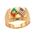 Anel Portugal / Estados Unidos Ouro