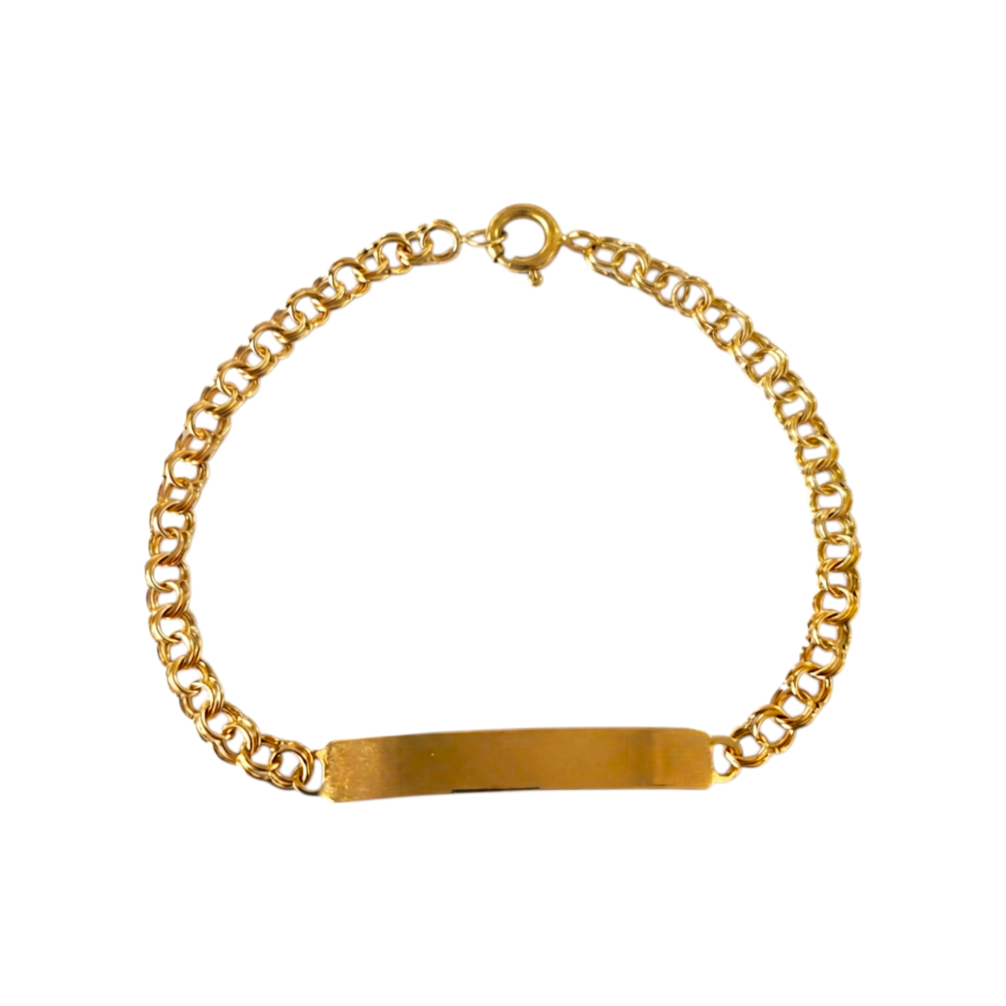 Pulseira c/chapa Ouro