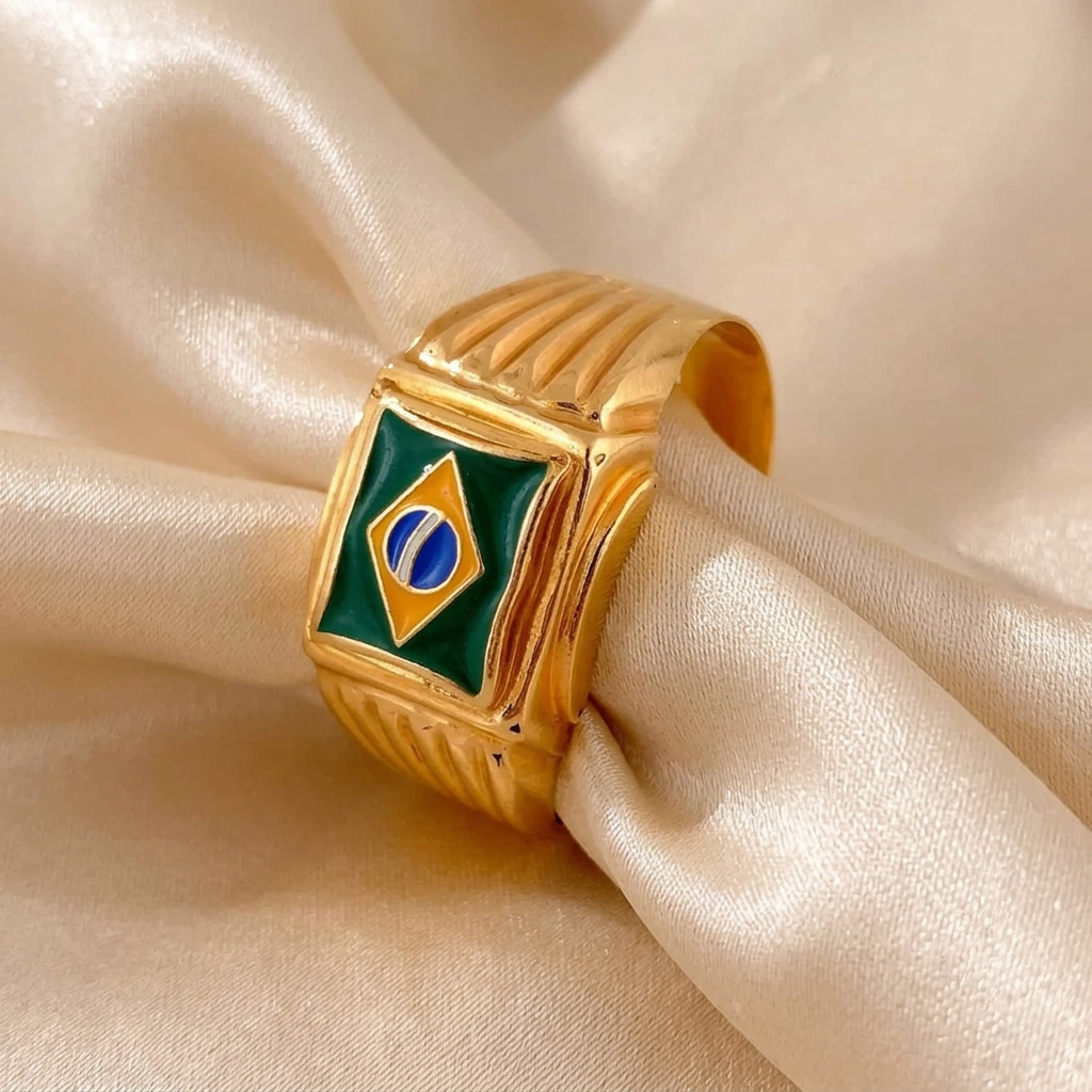 Gold Flag Ring B
