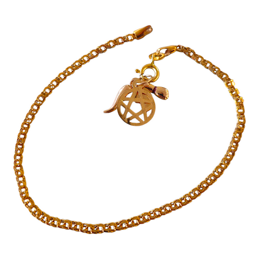 Pulseira C/Medalhas Ouro