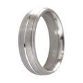 Alliance en argent de 6 mm