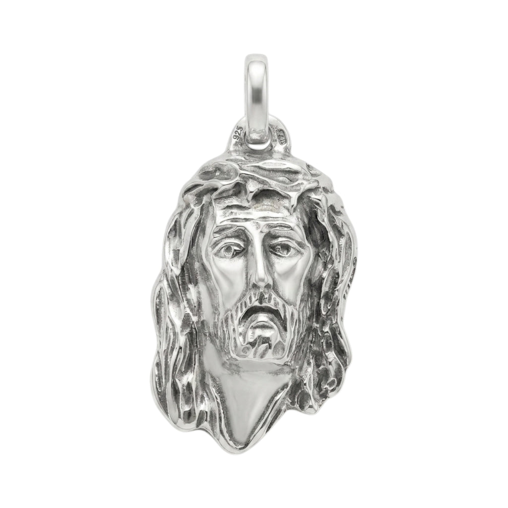 Visage du Christ en argent