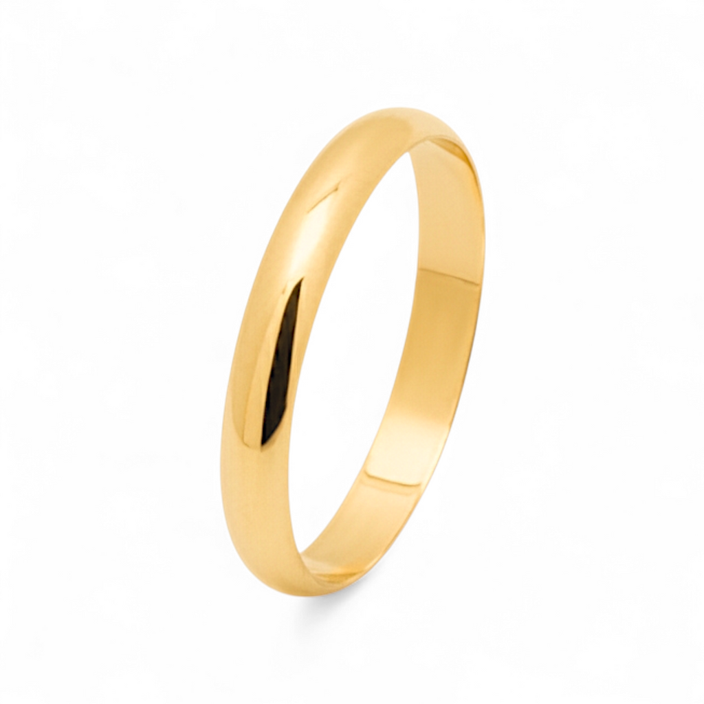 Aliança Meia Cana 3mm