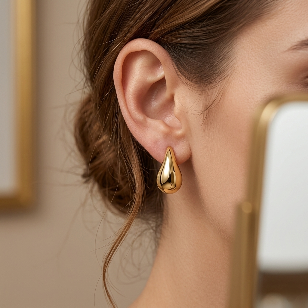 Gold Drop Earrings