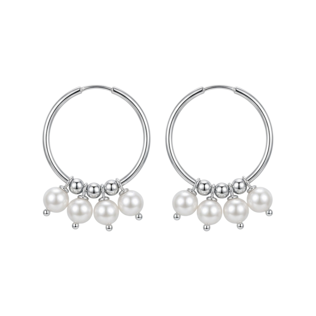 Silver Hoops