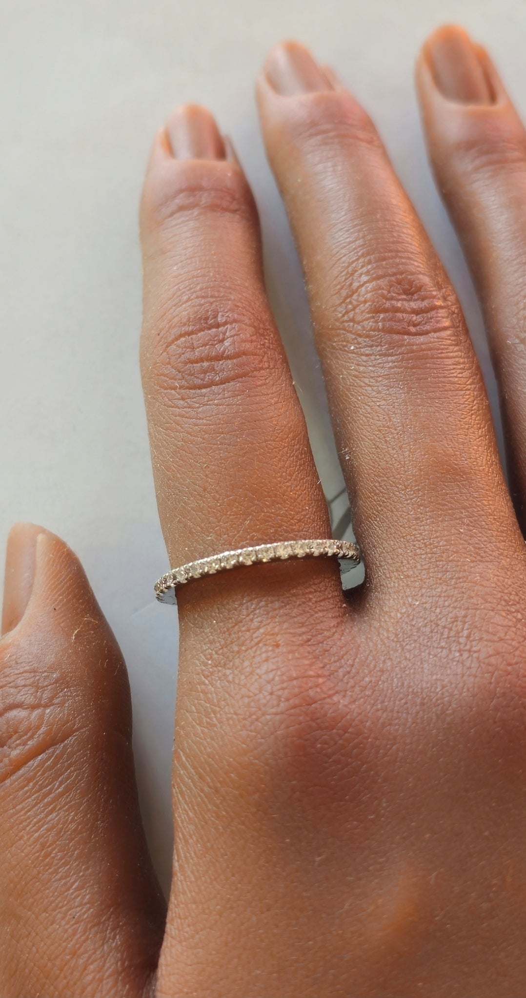 Alliance en argent et zircone