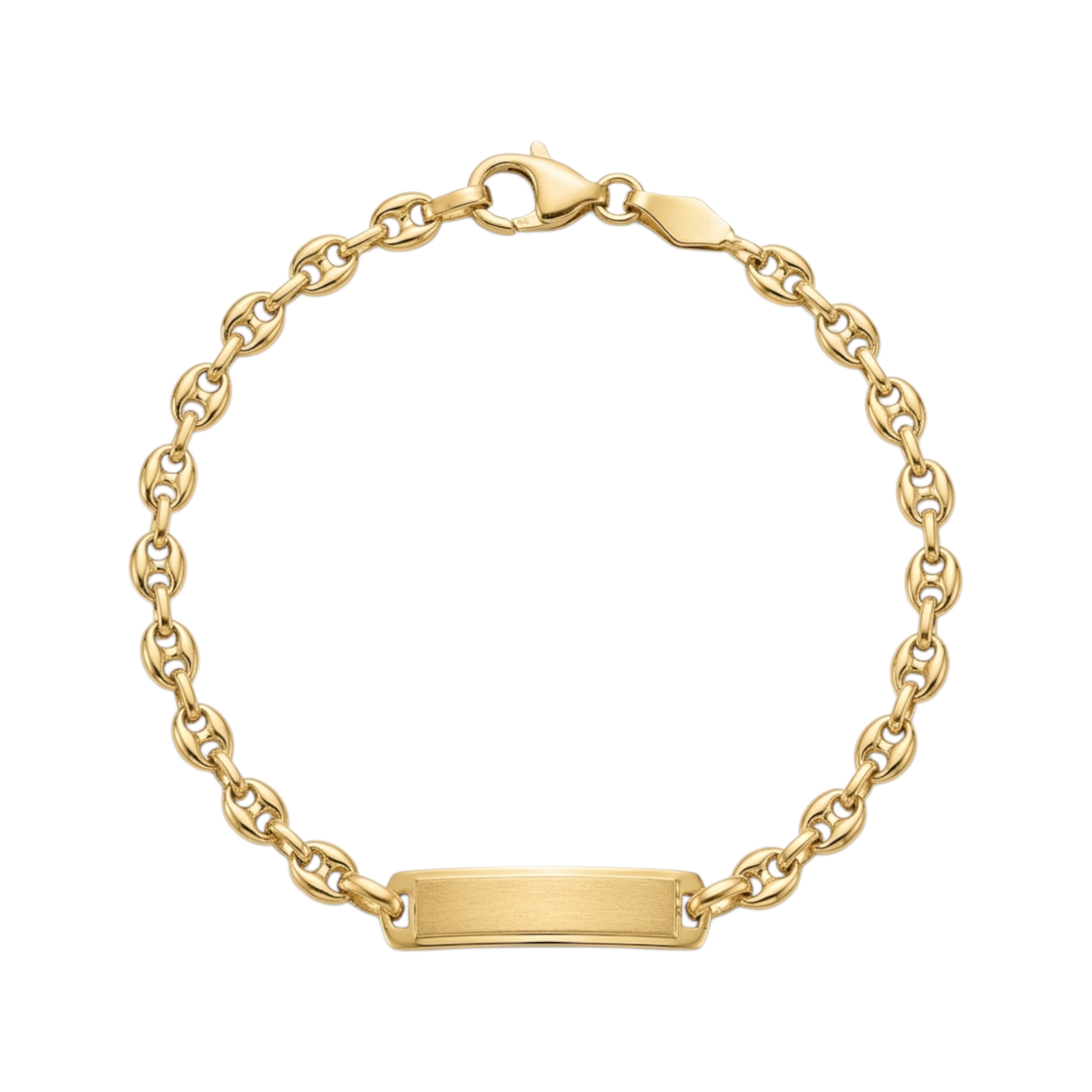 Pulseira C/Chapa Criança Ouro