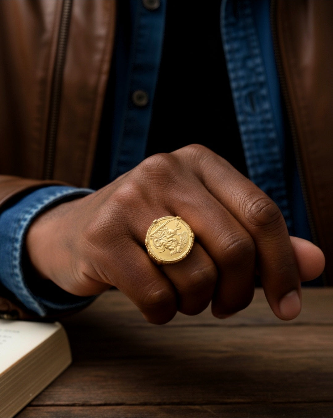 Anel Meia Libra Ouro