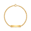 Gold Bracelet with Child's Nameplate