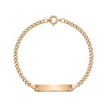Pulseira C/Chapa Criança Ouro