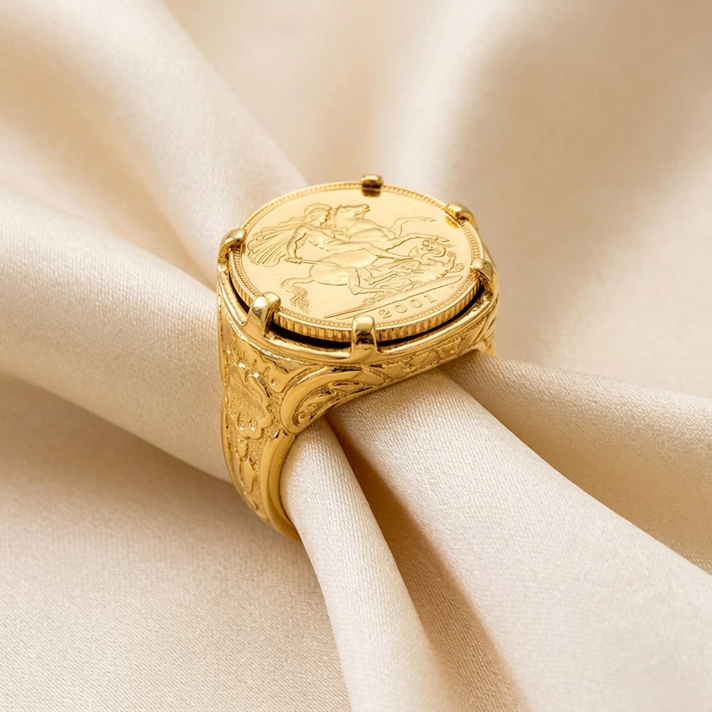 Anel Meia Libra Ouro