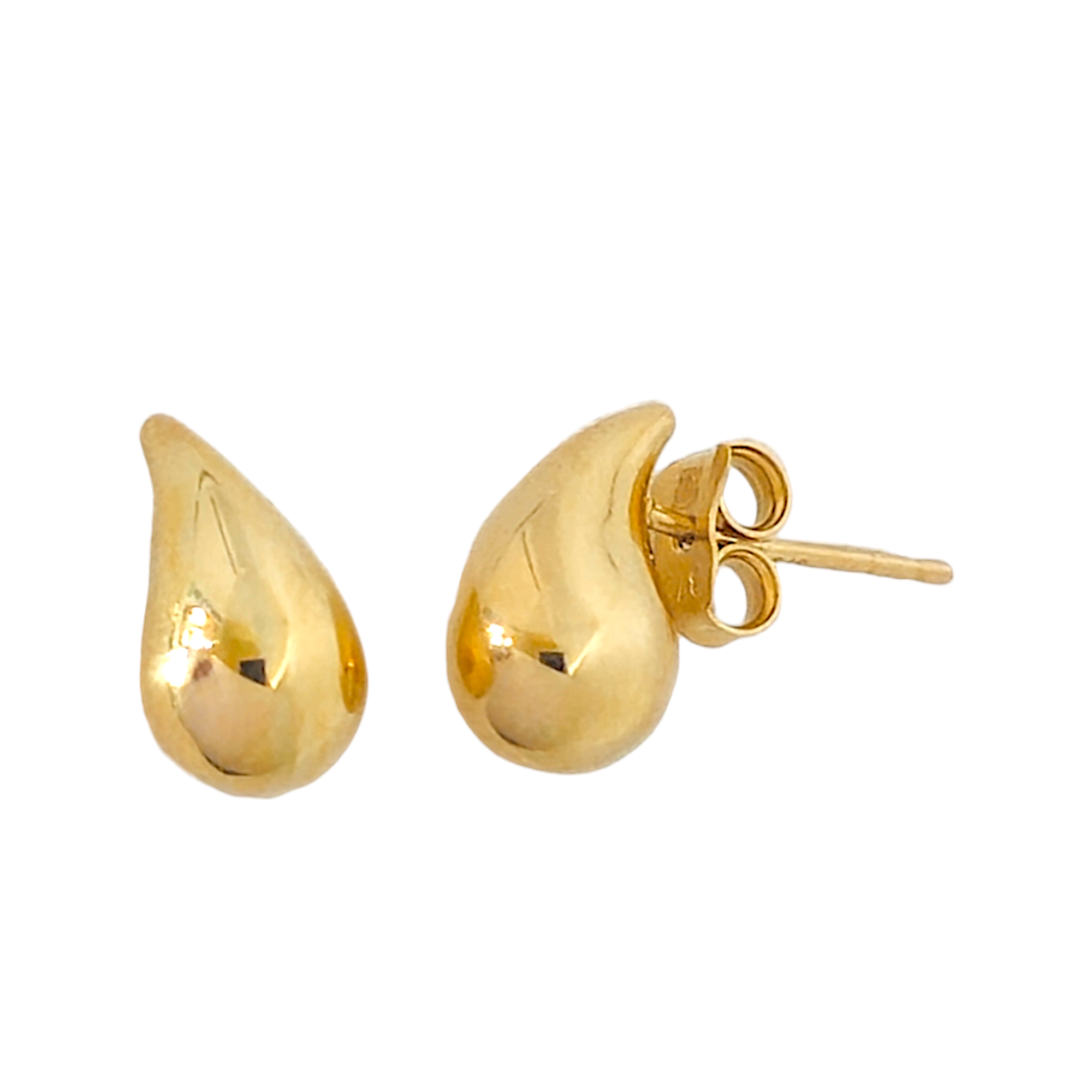 Boucles d'oreilles pendantes dorées