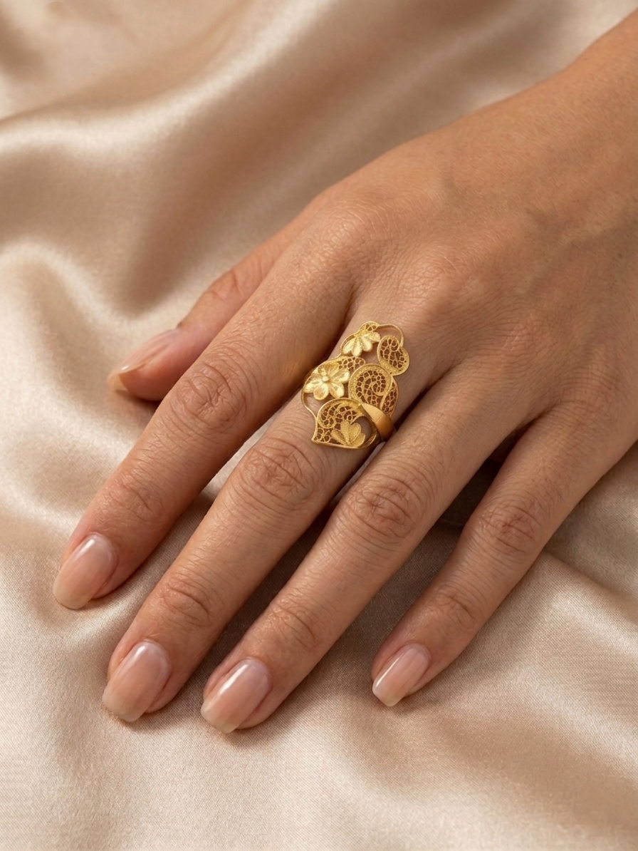 Bague en filigrane d'argent