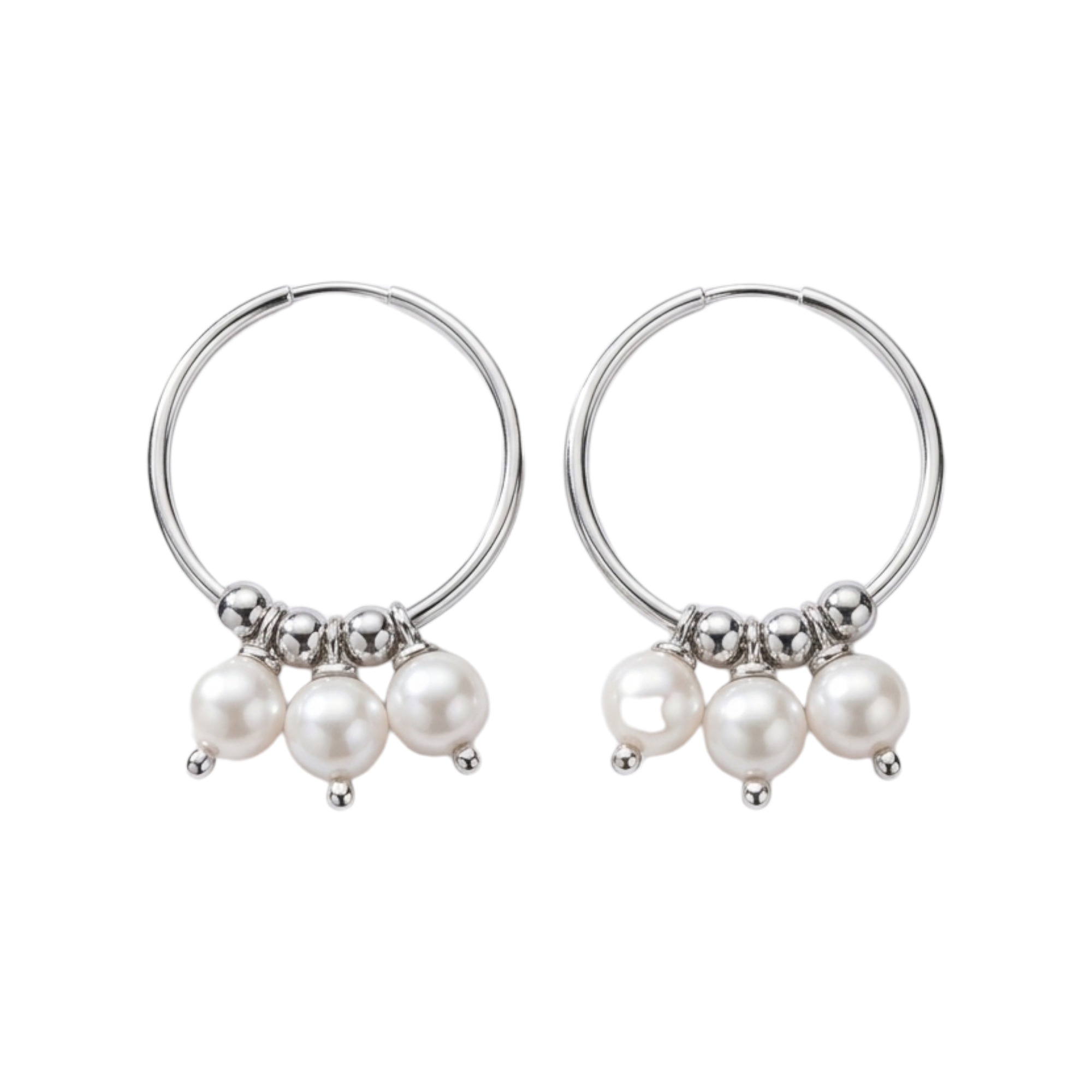 Silver Hoops