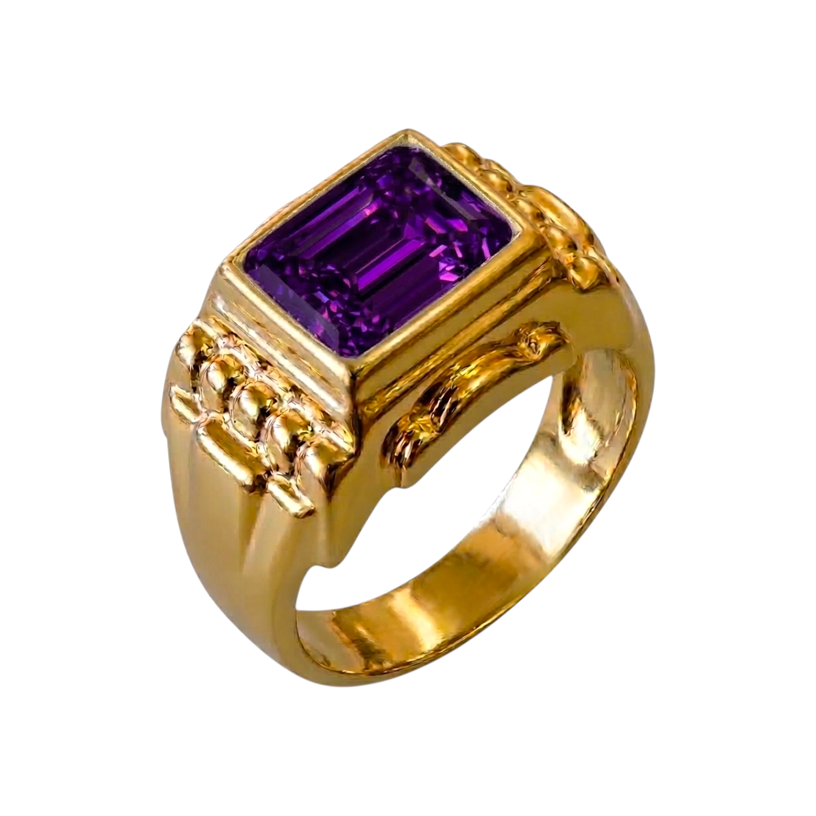 Gold Zirconia Ring