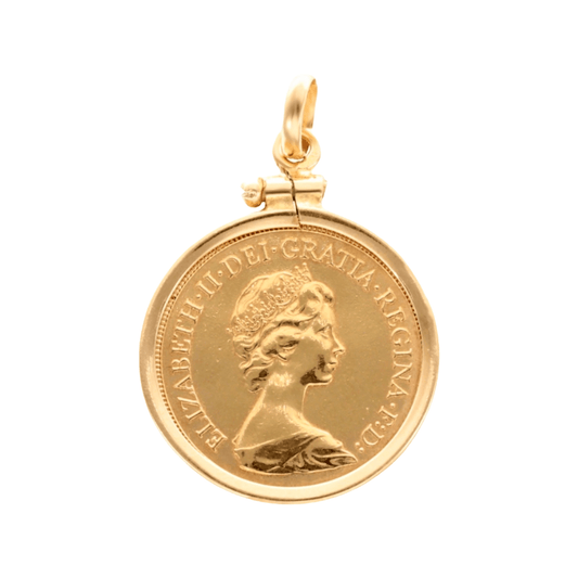 Medalha Meia Libra Ouro - Aurus Jóias