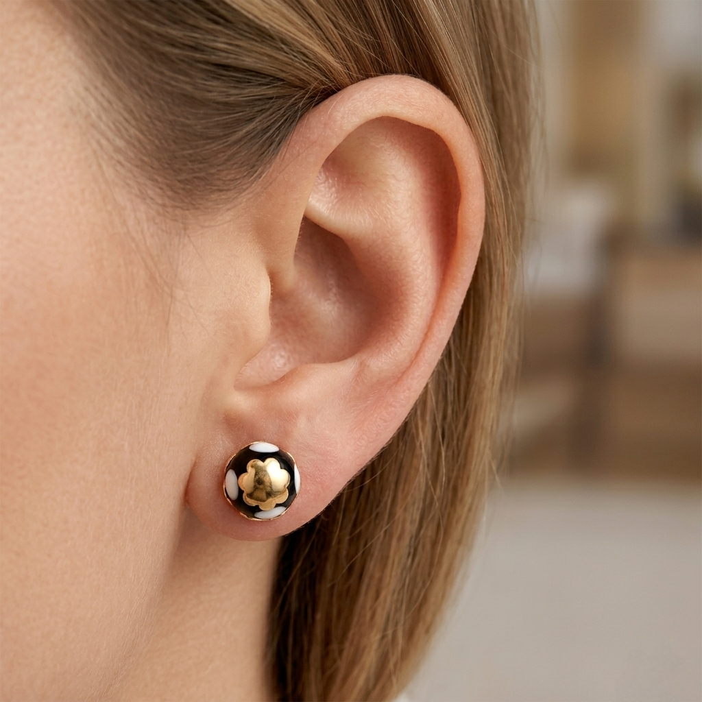 Gold Ball Earrings