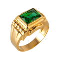 Bague Zircone Or Vert 