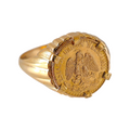 Bague En Or Deux Pesos 
