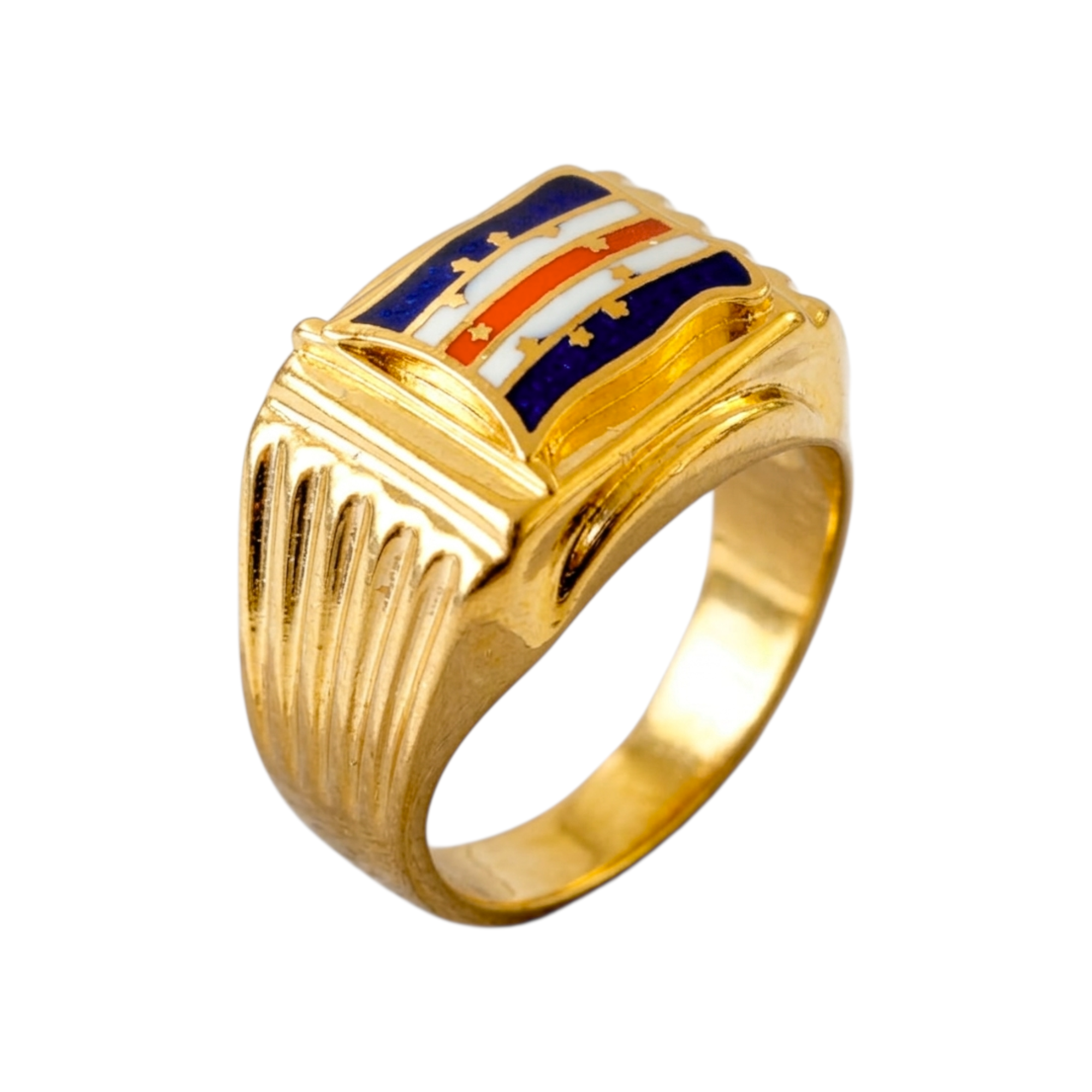 CV Flag Ring, Gold