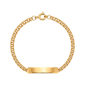 Gold Bracelet with Child's Nameplate