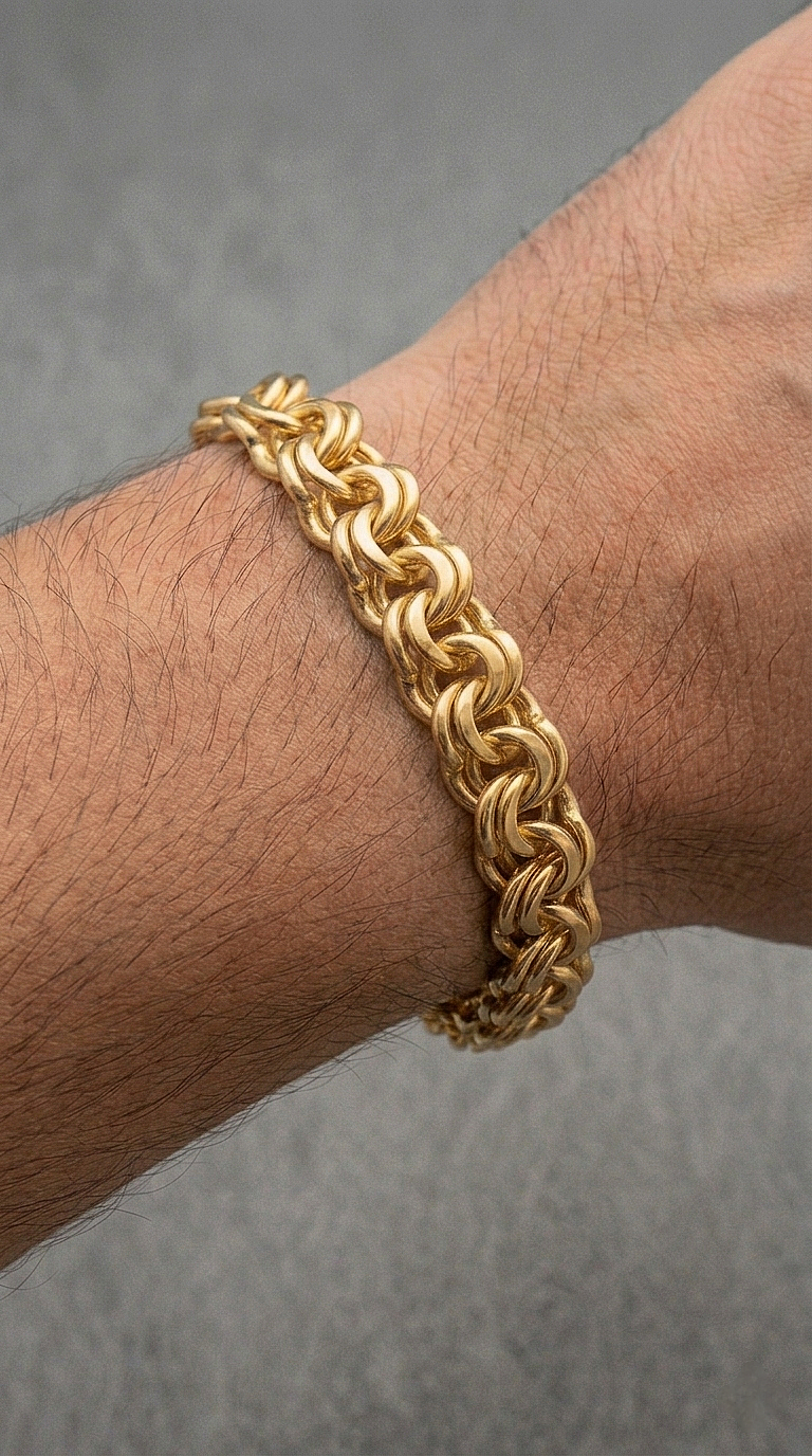 Pulseira Maciça Prata