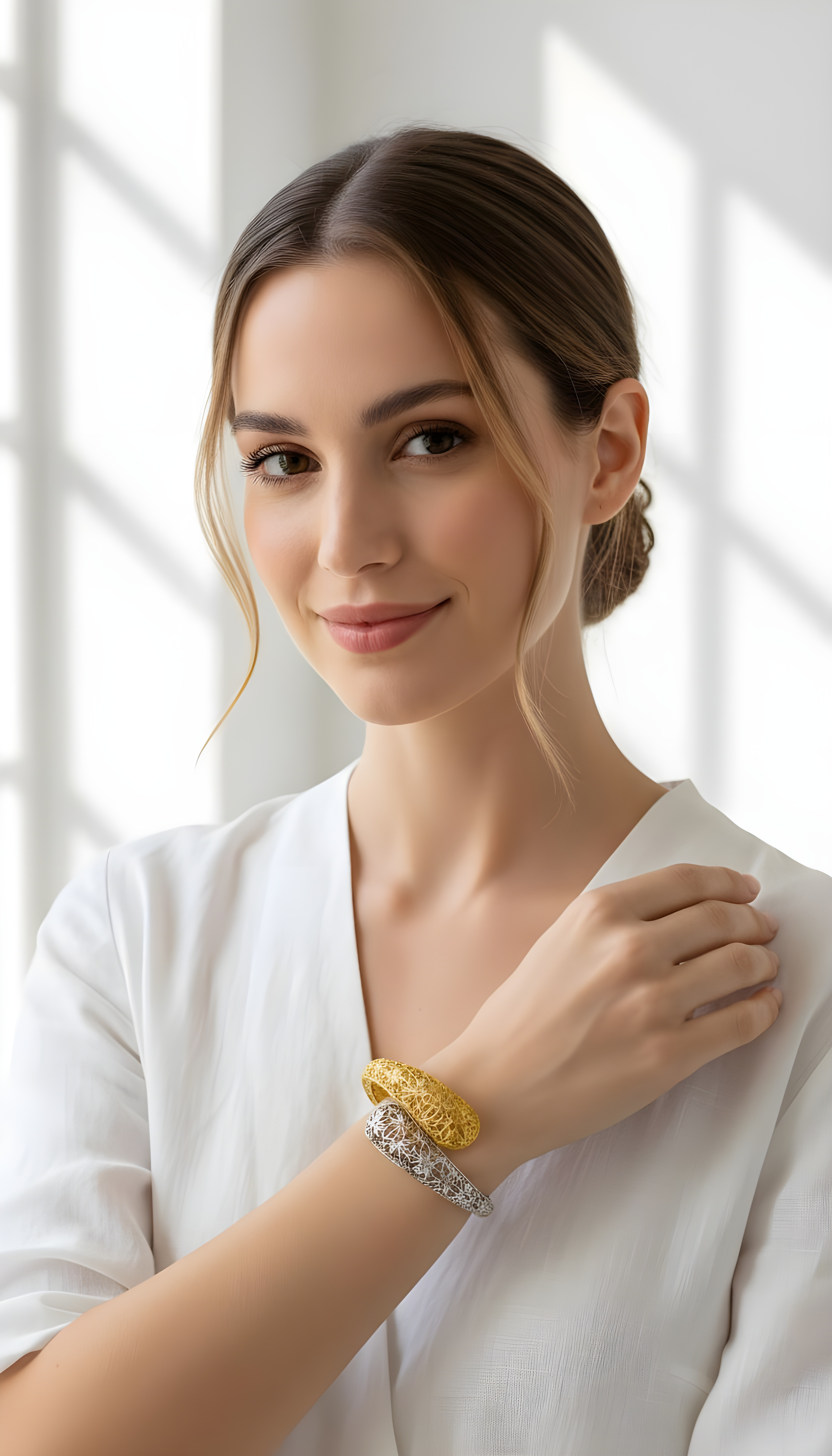 Bracelet Or Bicolore