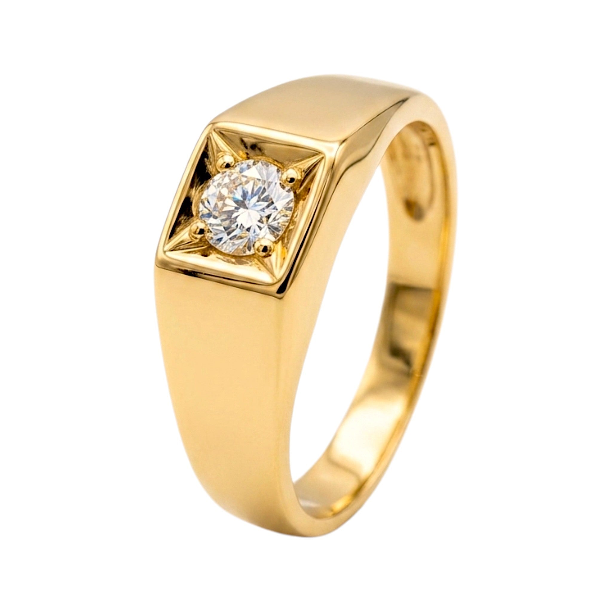 Gold Zirconia Ring