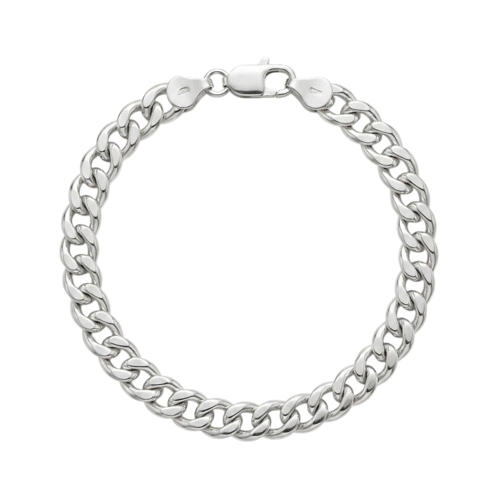 Bracelet creux en argent