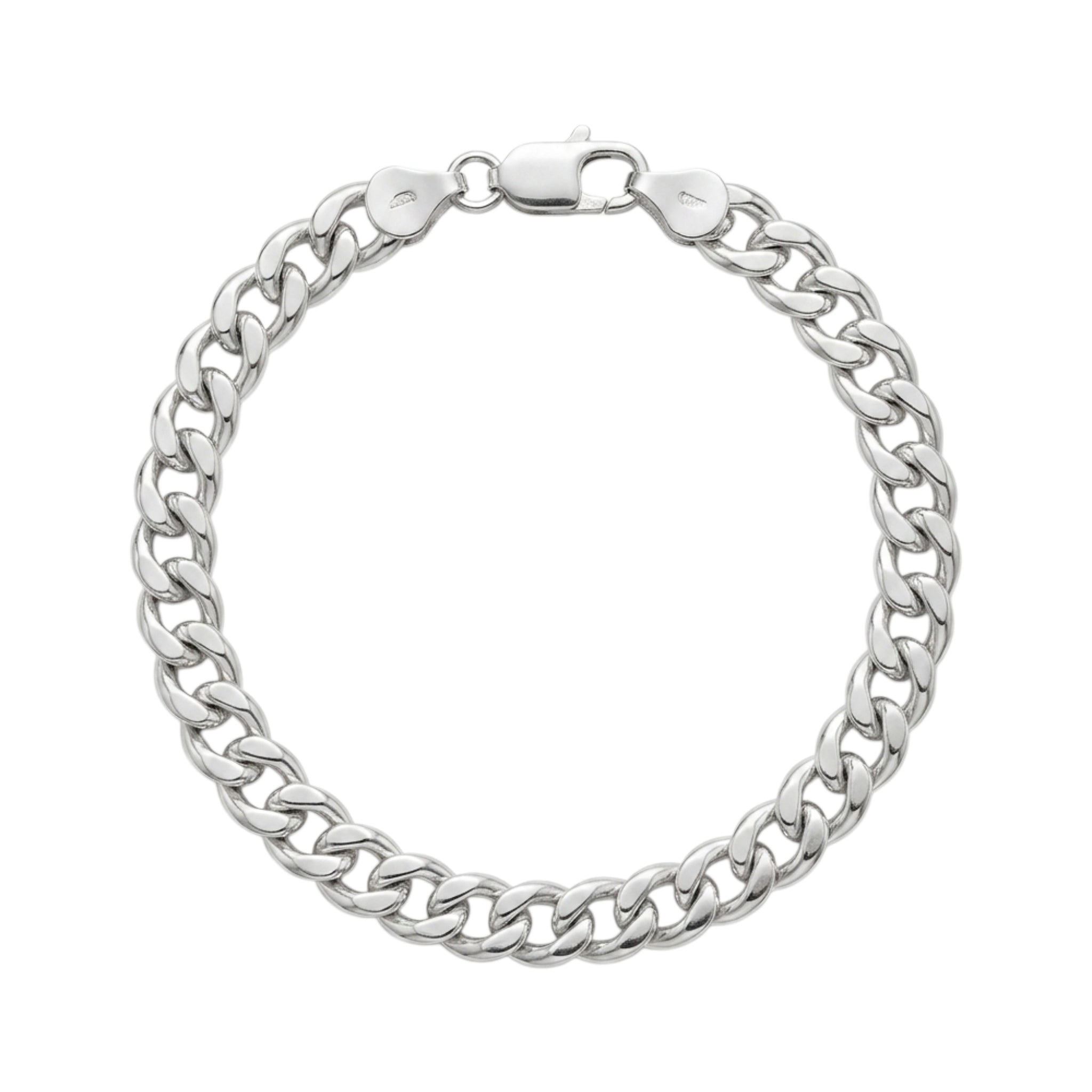 Bracelet creux en argent