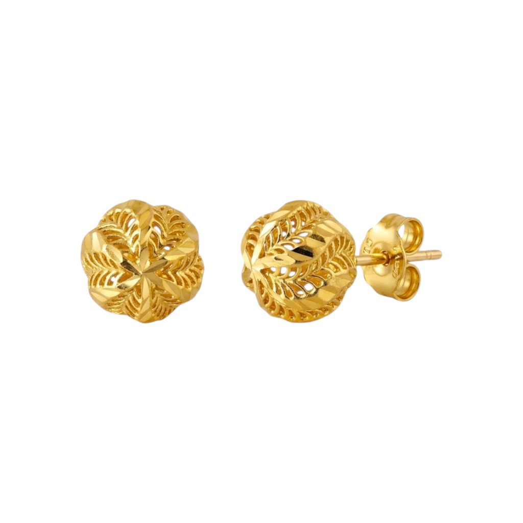 Gold Ball Earrings