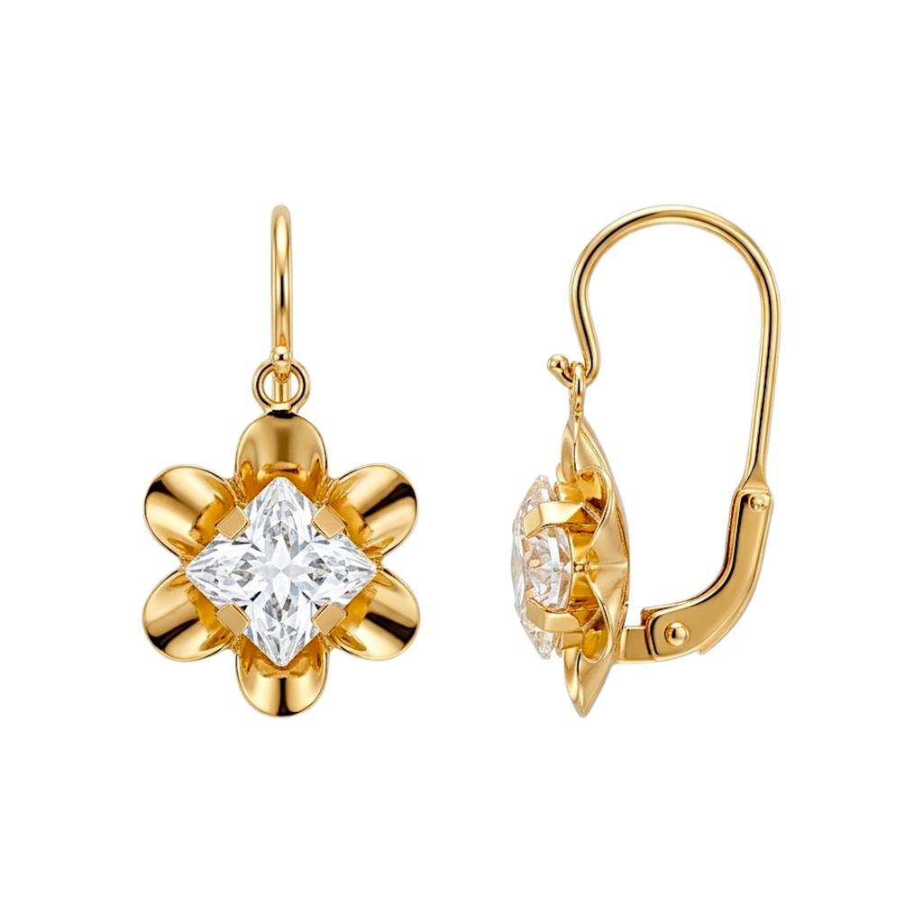 Children's gold earrings