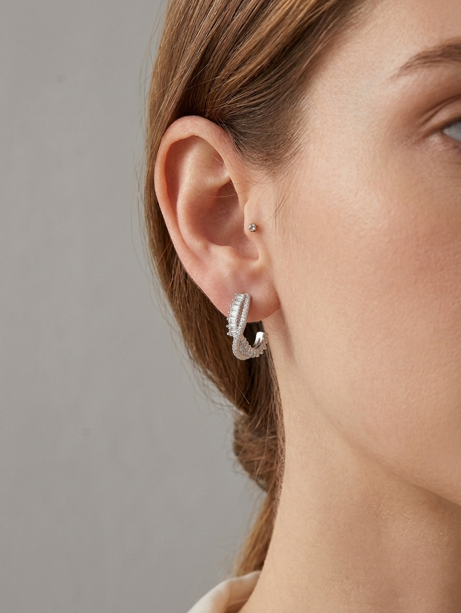Boucles d'oreilles en argent
