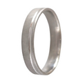 Alliance en argent de 4 mm