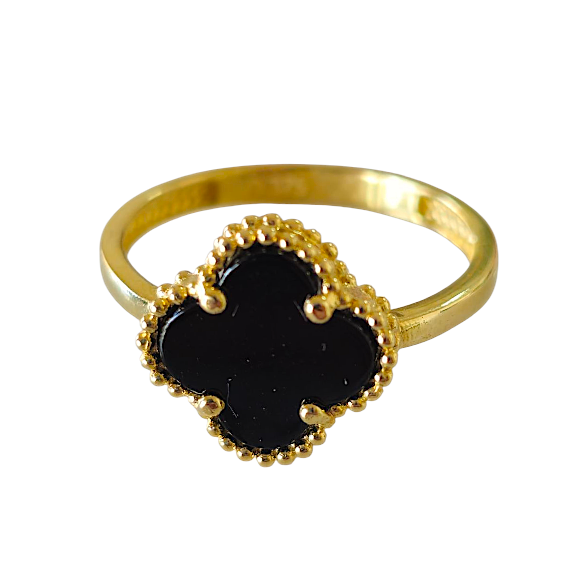 Bague fleur en or