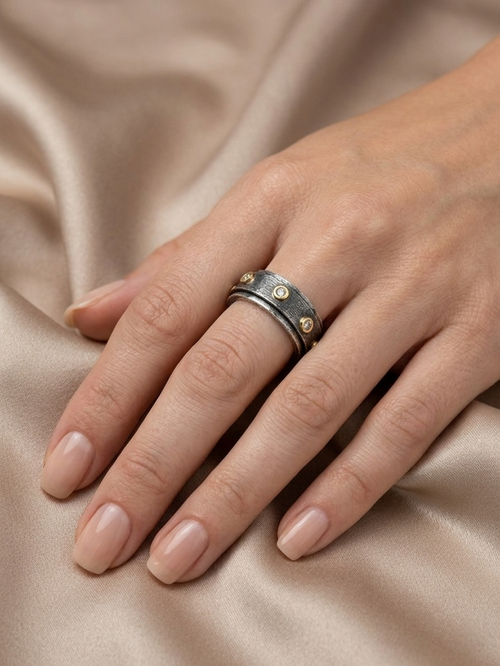 Silver and Gold Alliance Ring