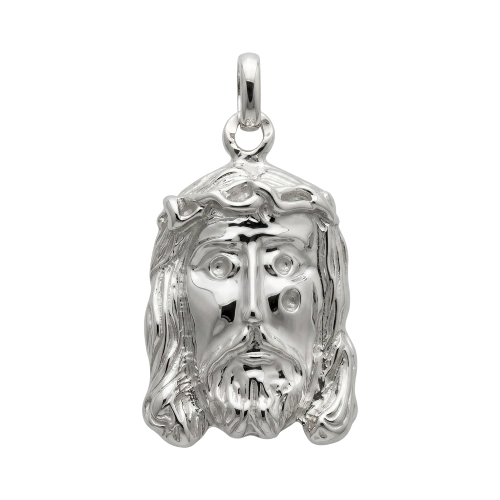 Visage du Christ en argent