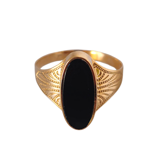 Anel Onix Ouro