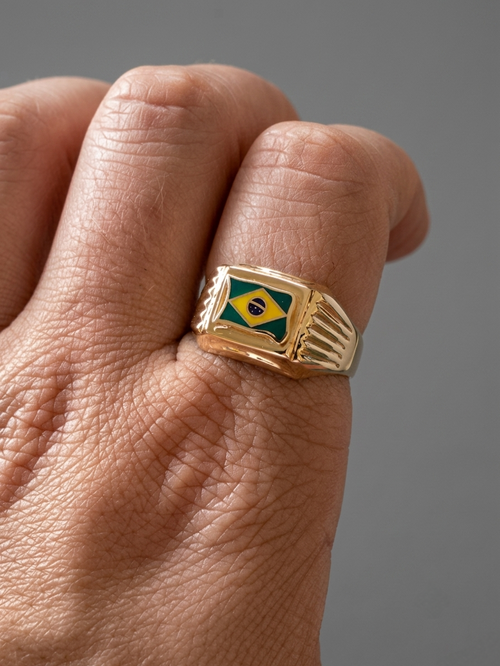 Anel Brasil Ouro