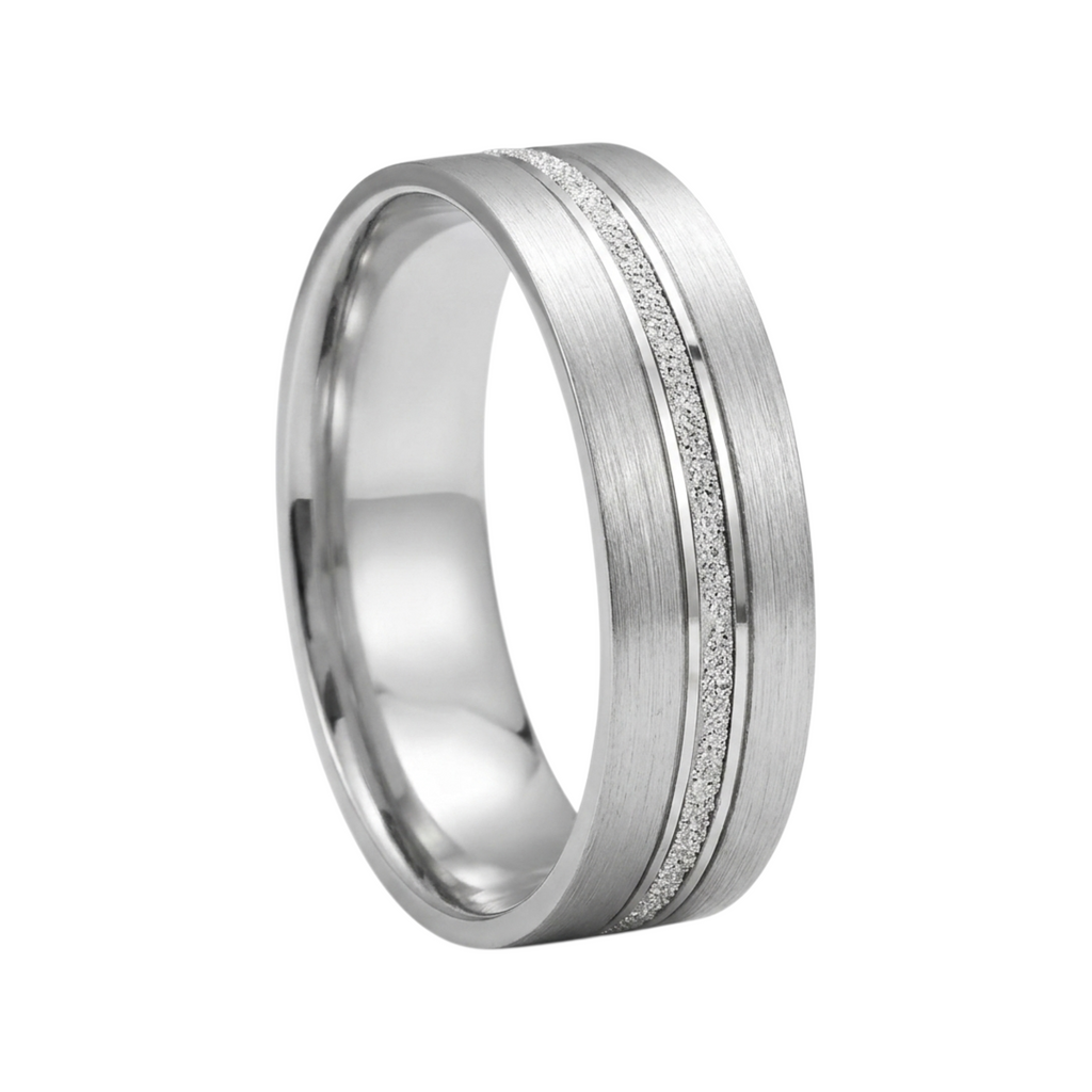 6mm Silver Wedding Band