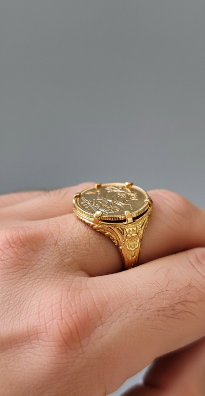 Anel Meia Libra Ouro