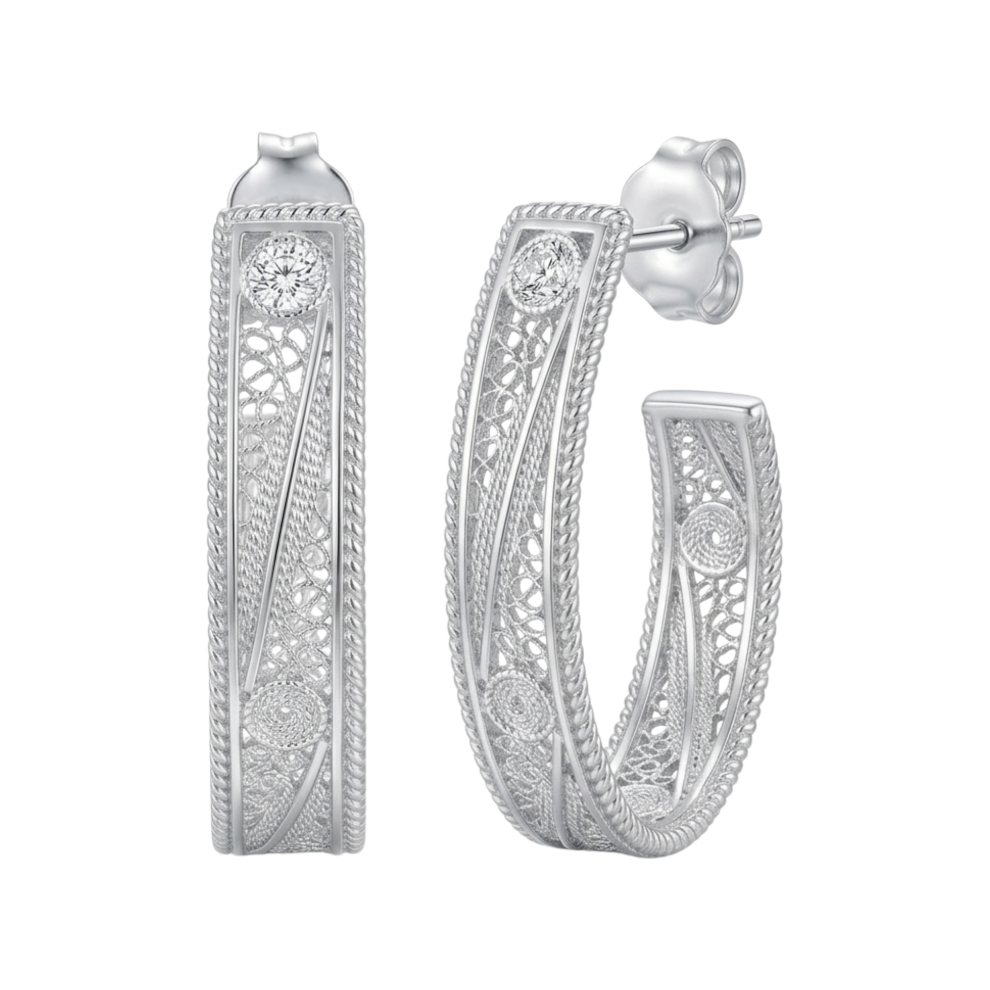 Boucles d'oreilles en argent